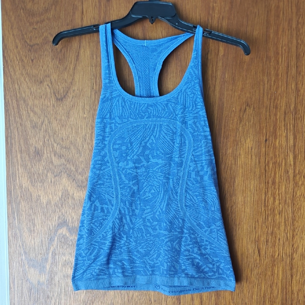 lululemon athletica Blue Tank Top